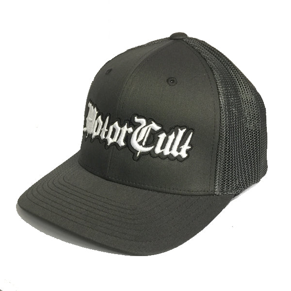 STERLING - FLEX FIT MESH BACK HAT TRIPLE GREY - MOTORCULT - MotorCult