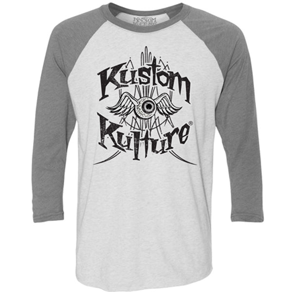 TRADEMARK - 3/4 SLEEVE RAGLAN - KUSTOM KULTURE - MotorCult