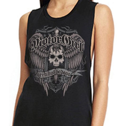 ORIGINAL BADASS - MUSCLE TANK TOP - MOTORGIRL - MotorCult