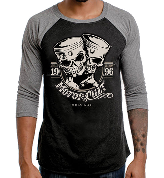 ONE AND ONLY - RAGLAN 3/4 SLEEVE BASEBALL JERSEY - MOTORCULT - MotorCult