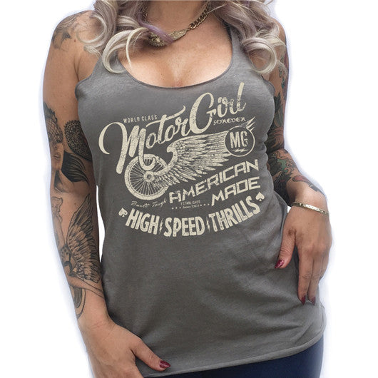 WORLD CLASS - RACERBACK TANK TOP - MOTORGIRL - MotorCult