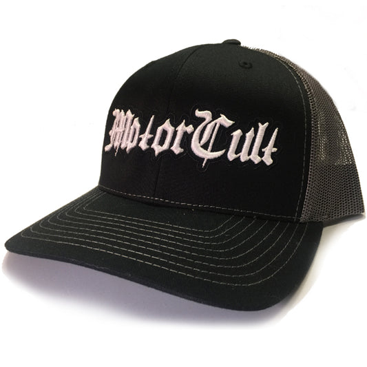 STERLING - SNAPBACK TRUCKER HAT GREY/BLACK - MOTORCULT - MotorCult