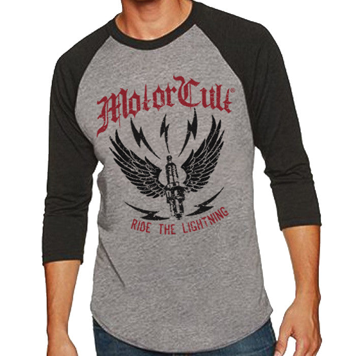 RIDE THE LIGHTNING - 3/4 SLEEVE RAGLAN - MOTORCULT - MotorCult