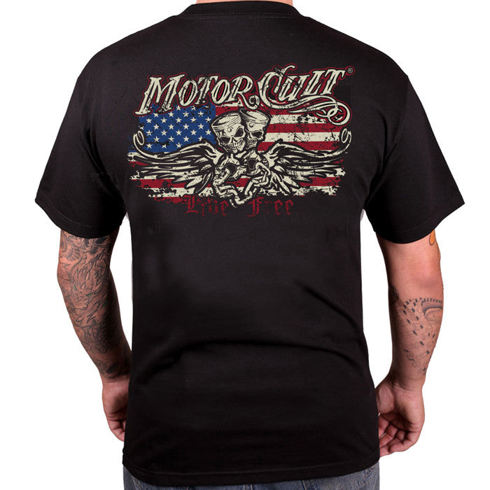 LIVE FREE - MENS T-SHIRT - MOTORCULT - MotorCult