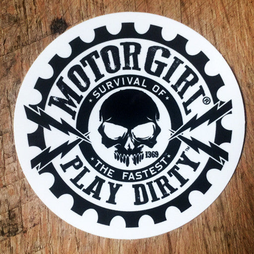 MOTORGIRL - PLAY DIRTY DECAL - MotorCult